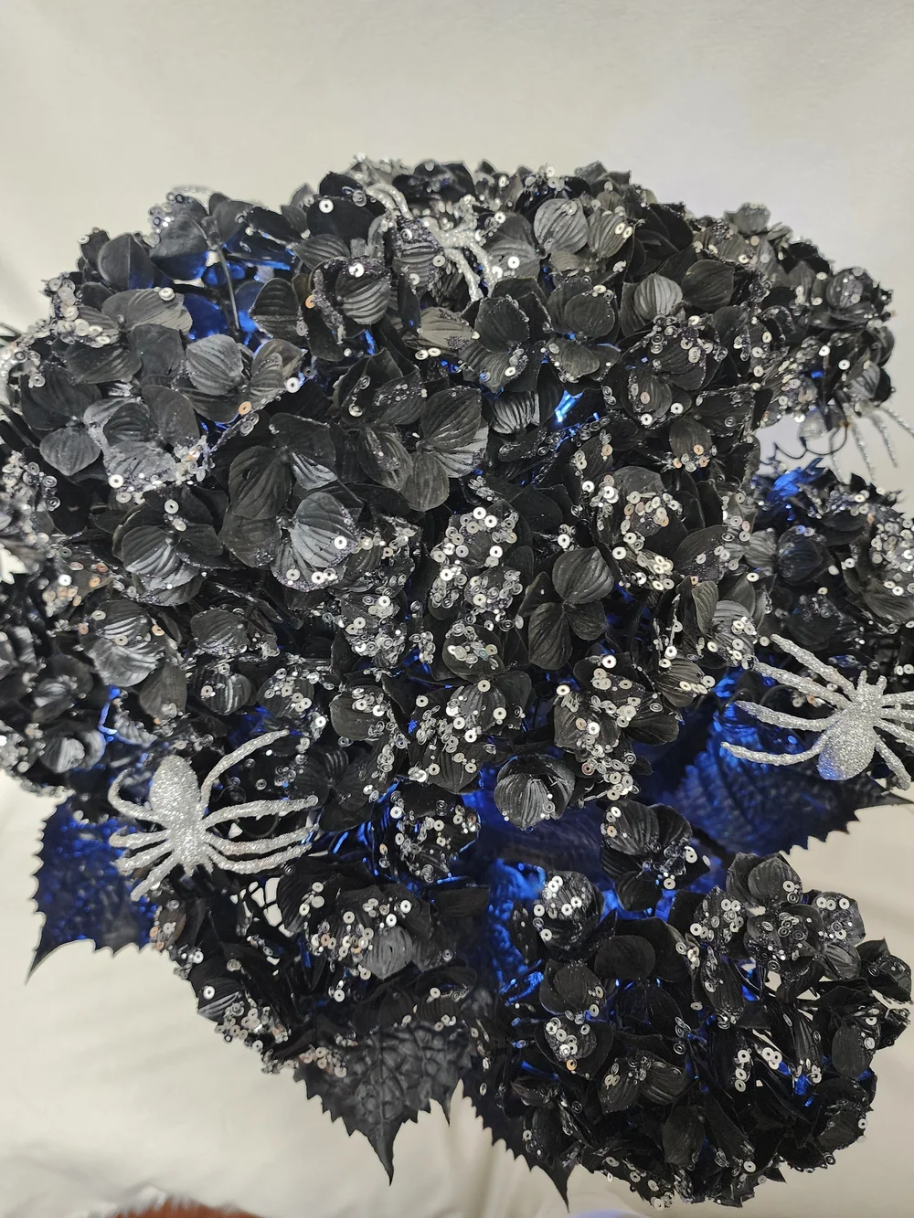 Spooky Night Black Halloween LIGHTUP Floral Arrangement by